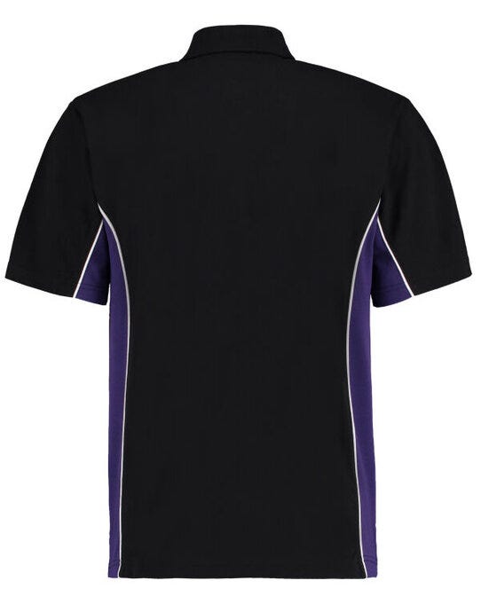 Classic Fit Track Polo - Black/Purple/White (2)