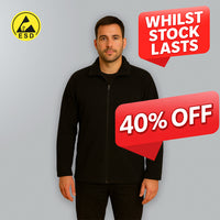 "THE CLASSIC" ESD Unisex Fleece Jacket BLACK (Full Zip)