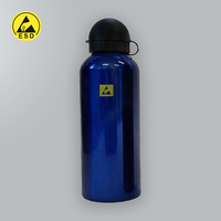 Botella de aluminio ESD para bebidas, 60 ml, color azul