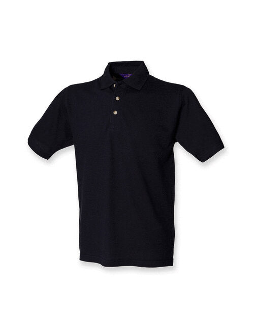 Classic Cotton Pique Polo Shirt - Navy