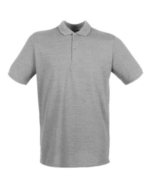 Microfine Pique Polo Shirt - Heather Grey