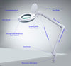 Magnifier Lamp - Long Reach LED Daylight- with descriptions