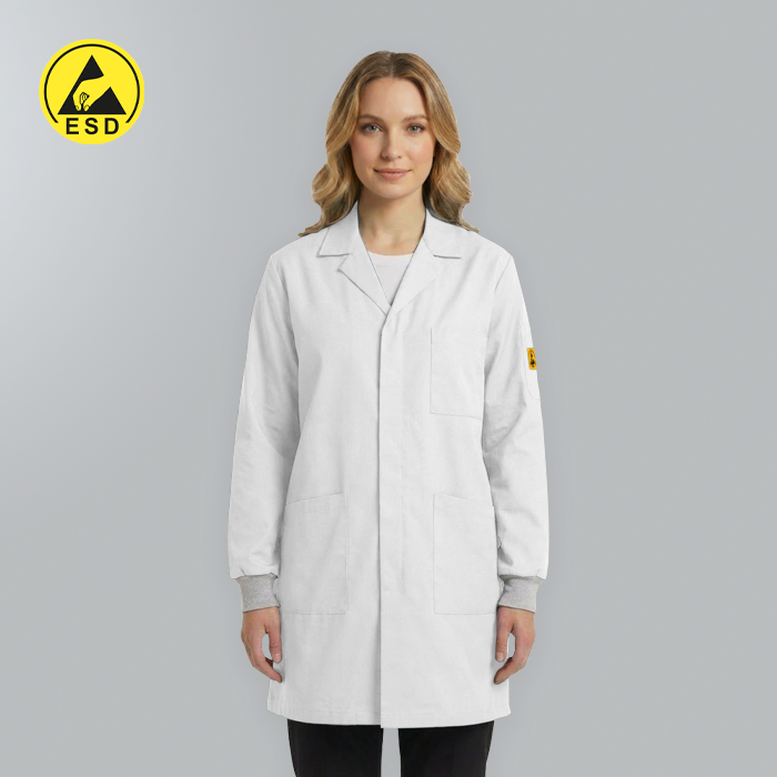 PREMIUM ESD Lab Coat with Cuff (White) - UNISEX – Grove Sales Ltd