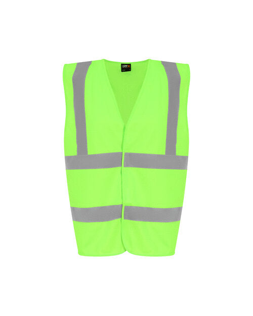 Kids Hi-Vis Waistcoat - Lime Green