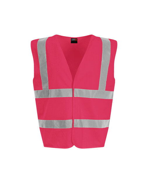 Kids Hi-Vis Waistcoat - Pink