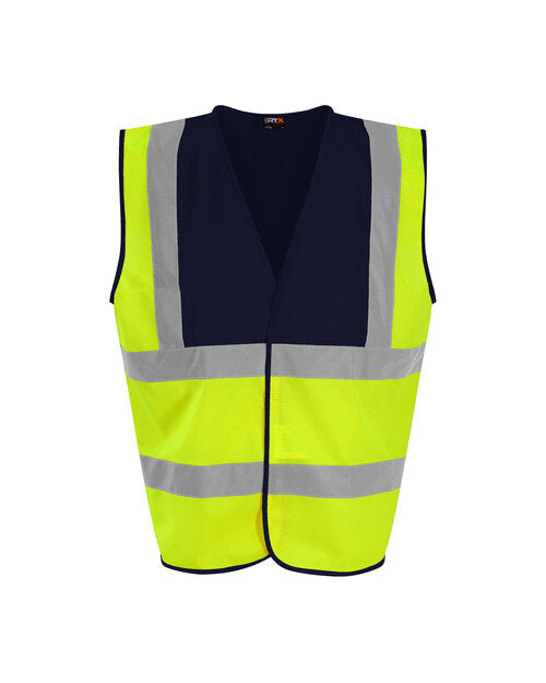 Hi-Vis Waistcoat - Hi Vis Yellow/Navy