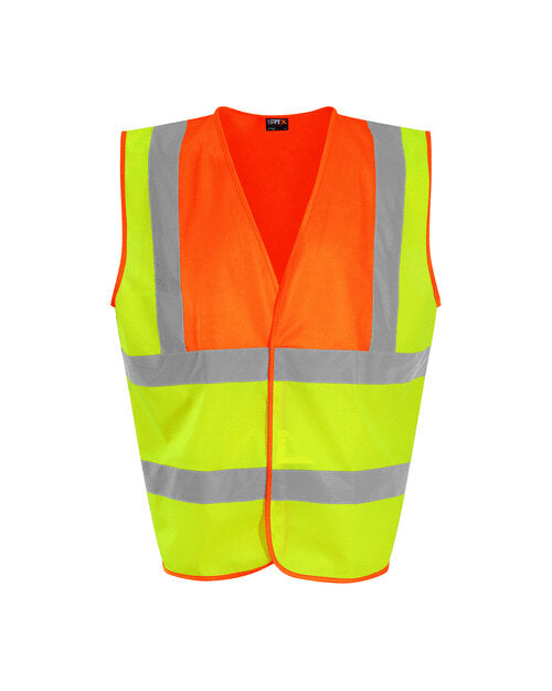 Hi-Vis Waistcoat - Hi Vis Yellow/Orange