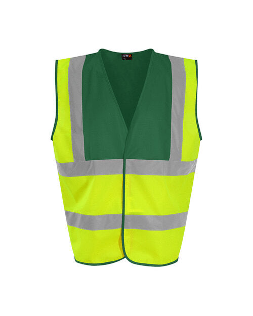 Hi-Vis Waistcoat - Hi Vis Yellow/Paramedic Green