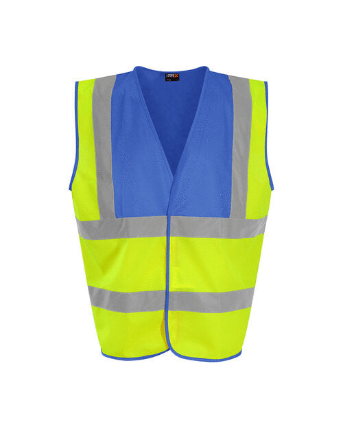 Hi-Vis Waistcoat - Hi Vis Yellow/Royal