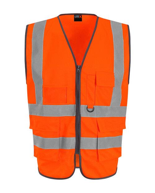 Executive Hi-Vis Waistcoat - High Visibility Orange