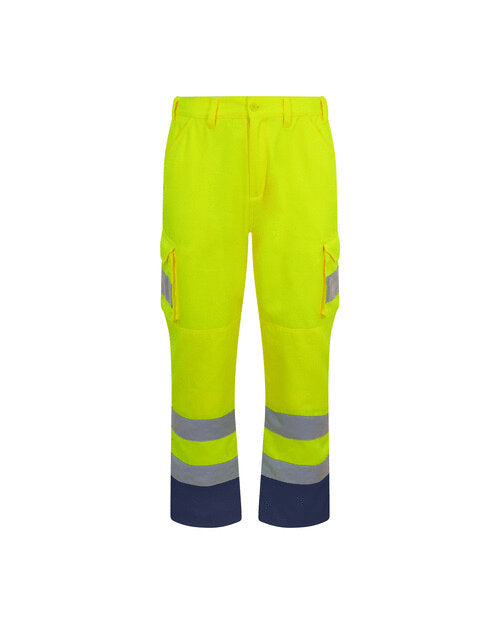 Hi-Vis Cargo Trouser - High Visibility Yellow