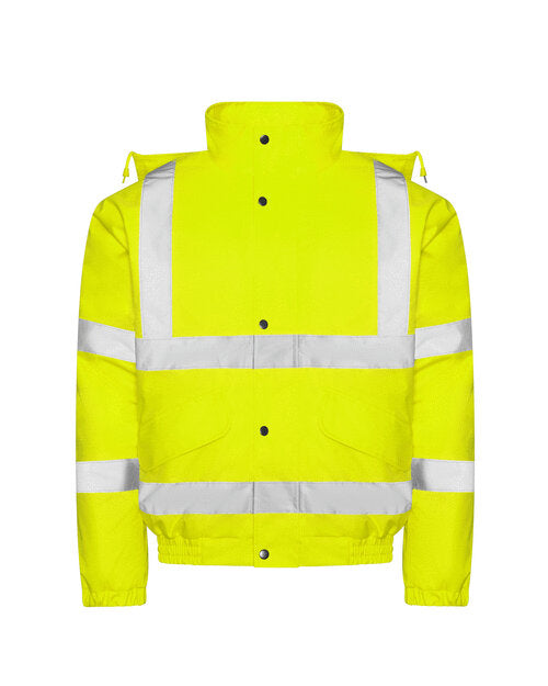 Hi-Vis Bomber Jacket - High Visibility Yellow