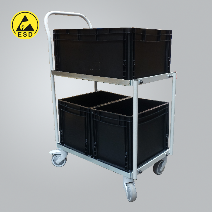 ESD Trolley Carts with containers