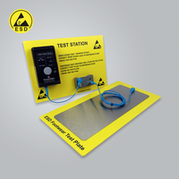 Station de test complète pour bracelets et chaussures ESD.