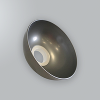 Capó redondo de metal de 380 mm - FumeKART