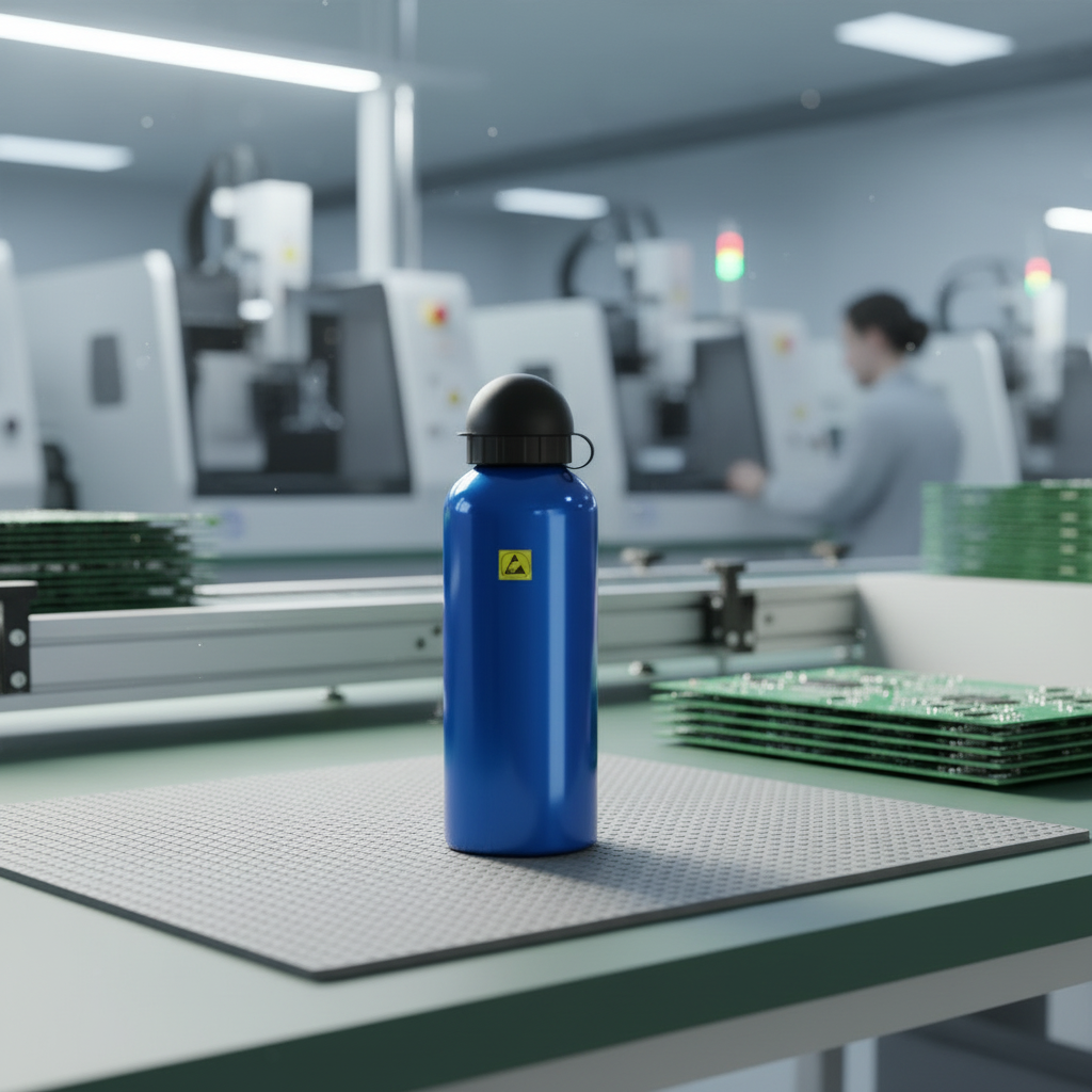 Aluminium ESD Drink Bottle - Factory Setting