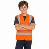 Boy wearing orange waistcoat