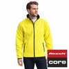Printable Softshell Jacket - model wearing the yellow and black Result Core softshell