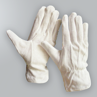 100% Cotton Gloves Dotted Palm (10 Pairs)