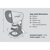 Vision Lynx EVO - Low-profile ErgoStand EVO501 - Measurements