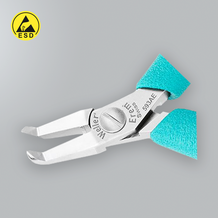 Erem 593AE- Angled Narrow Head Tip Cutter - Flush ESD (E-593AE)