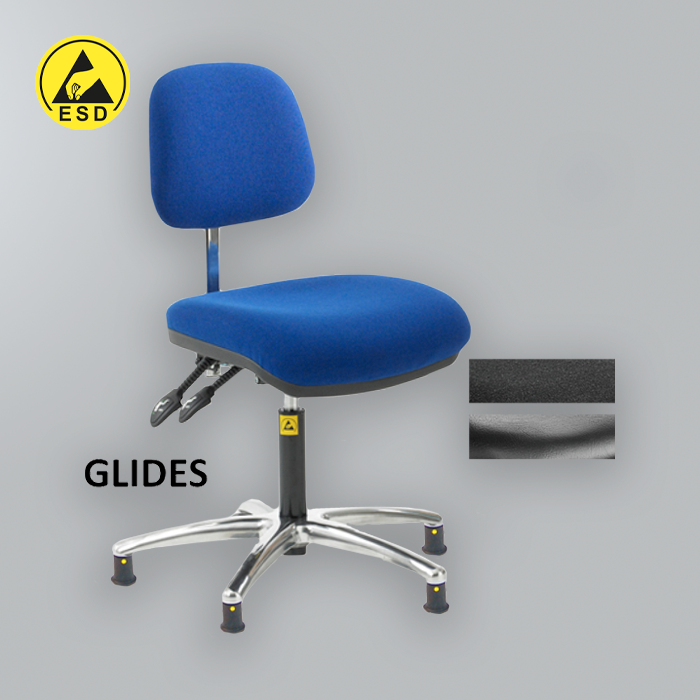  Anti-Static Ergonomic Chair - Glides