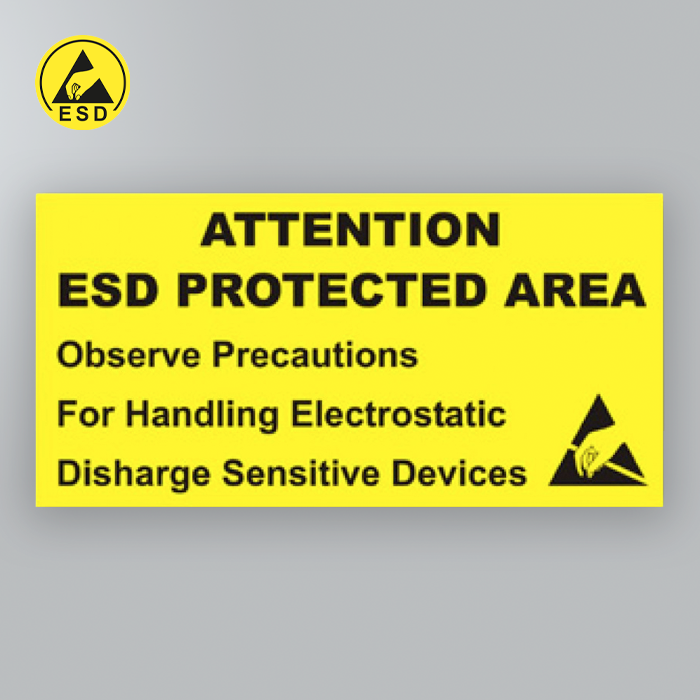 Attention ESD Protected Area Awareness Sign