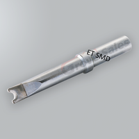 Punta para desoldar y soldar con chip ET SMD: A 2,5 mm, B 1,5 mm y C 45 mm