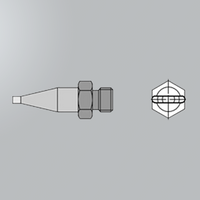LHT C - Punta de cincel - A 3,2 mm / B 1,2 mm