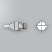 LHT C - Punta de cincel - A 3,2 mm / B 1,2 mm