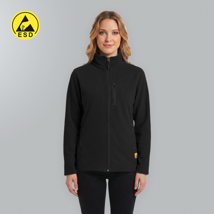 ESD Fleece Jacket (Black) - UNISEX