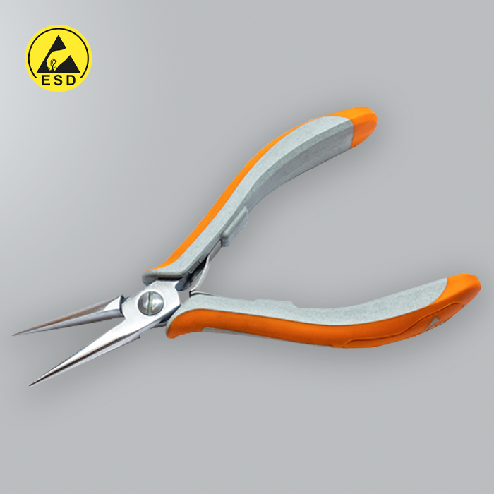 ESD - Serrated Long Snipe Nose Pliers (G-HT-P6S)