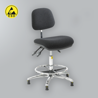 ESD Ergonomic Chair - High Footring