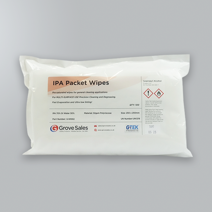 IPA Packet Wipes (100 Wipes) – Grove Sales Ltd