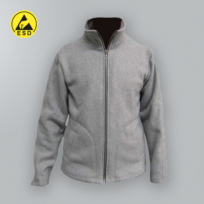 ESD Fleece Jacket (Full Zip) Grey