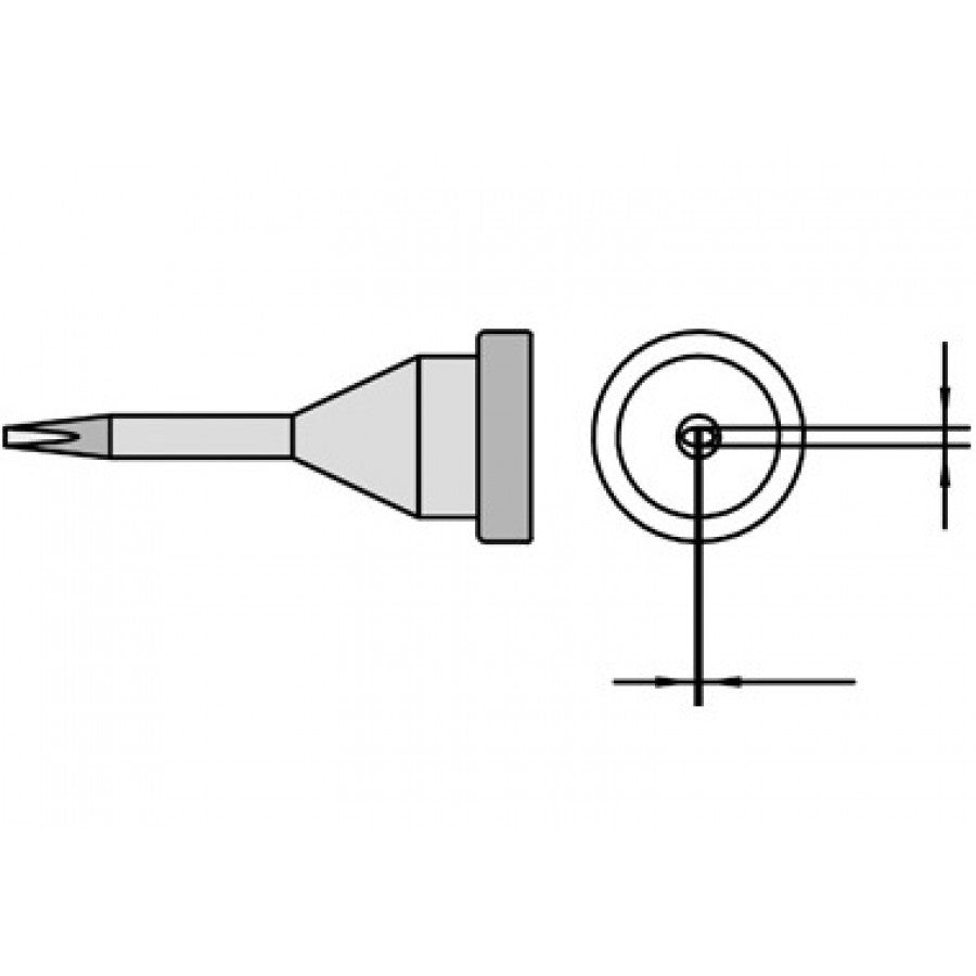 LT1SC - Chisel tip - 0.4 mm / 0.15 mm / 15.0 mm (GW-LT1SC)