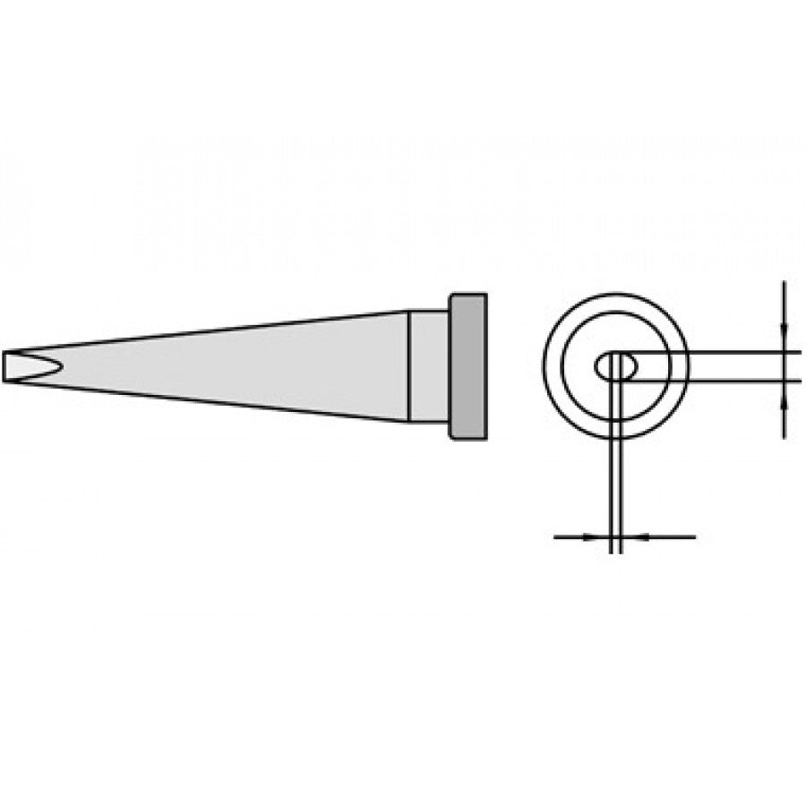 LTK - Chisel tip long - 1.2 mm / 0.4 mm / 20.0 mm (GW-LTK)