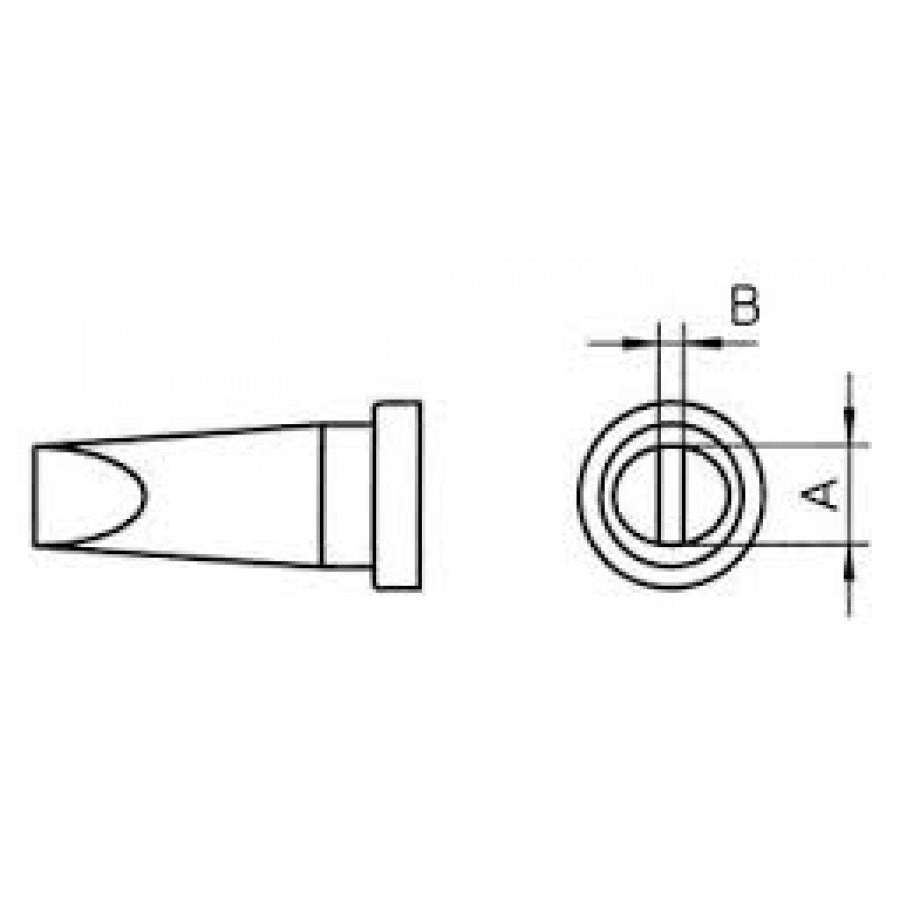 LTB - Chisel tip - 2.4 mm / 0.8 mm / 12.5 mm (GW-LTB)