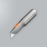 Couteau utilitaire manuel à manche en métal avec lame de sécurité en céramique