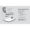 Vision Lynx EVO - Multi-axis adjustable stand + 360° viewer EVO504 - Measurements