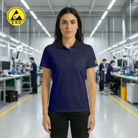 HEAVY DUTY ESD Polo Shirt (Navy Blue) - UNISEX