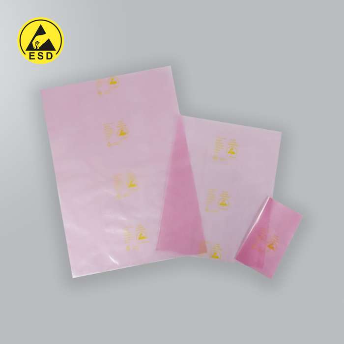 Electrostatic Dissipative Pink Bags (Open Top) (100/Pack) ESD