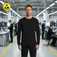 PREMIUM ESD T-Shirt (Black) - UNISEX Long Sleeve