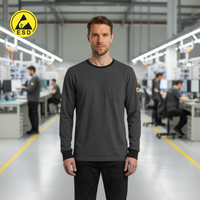 PREMIUM ESD T-Shirt (Dark Grey) - UNISEX Long Sleeve