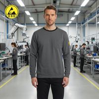 HEAVY DUTY ESD T-Shirt (Grey) - UNISEX Long Sleeve