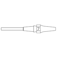 XDSL 7 - Buse - Ø intérieur 1,2 mm Ø extérieur 2,7 mm Longueur de la buse 16,5 mm