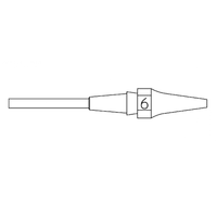 XDSL 6 - Buse - Ø intérieur 0,7 mm Ø extérieur 1,9 mm Longueur de la buse 16,5 mm