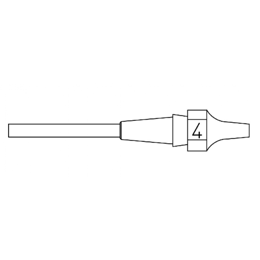 XDSL4 - Nozzle - Inner Ø 1,2 mm Outer Ø 2,5 mm Nozzle Length 10,5 mm