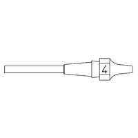 XDSL 4 - Buse - Ø intérieur 1,2 mm Ø extérieur 2,5 mm Longueur de la buse 10,5 mm