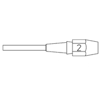 XDSL 2 - Nozzle - Inner Ø 3,0 mm Outer Ø 5,3 mm Nozzle Length 10,5 mm